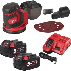 аккумуляторная эксцентриковая шлифмашина milwaukee M18 BOS125-502B