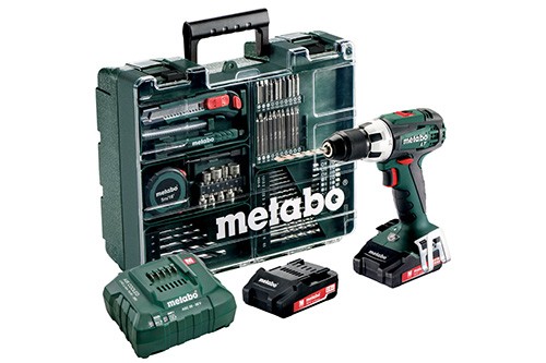 дрель-шуруповерт аккумуляторная metabo BS 18 LT Set    