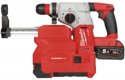 аккумуляторный перфоратор с системой пылеудаления milwaukee M18 CHXDE-502C FUEL 