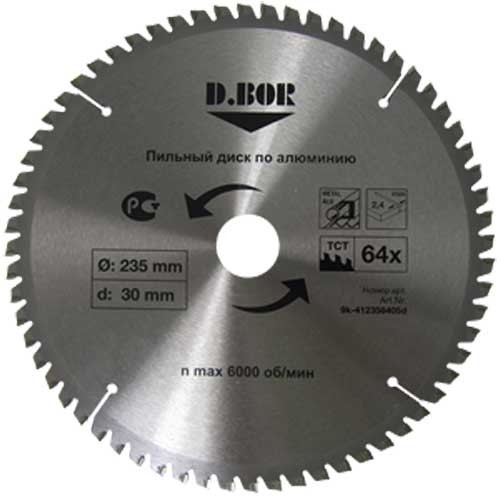 Пильный диск по алюминию D.BOR 230x30 z64  
