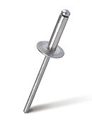 Заклепка вытяжная  алюминий/сталь открытая (AlMg 3.5%/St); 4,8 x 12 х 14; Борт:Увеличенный; уп.50 шт.  