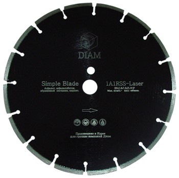 сегментный алмазный круг по асфальту Simple Blade 350  DIAM