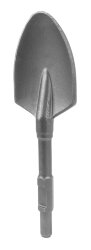 Насадка лопата острая MESSER 130х200мм, НЕХ-30 