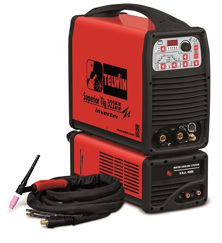 сварочный инвертор MMA/TIG SUPERIOR TIG 322 AC/DC HF/LIFT AQUA + TIG ACC TELWIN