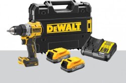 Аккумуляторная безударная бесщеточная дрель-шуруповерт DEWALT DCD800E2T, 18 В, PowerStack 1.7Ач 