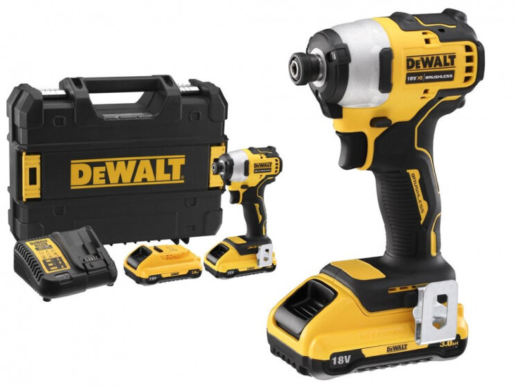 Компактный импульсный аккумуляторный бесщеточный шуруповерт DEWALT DCF809L2T 