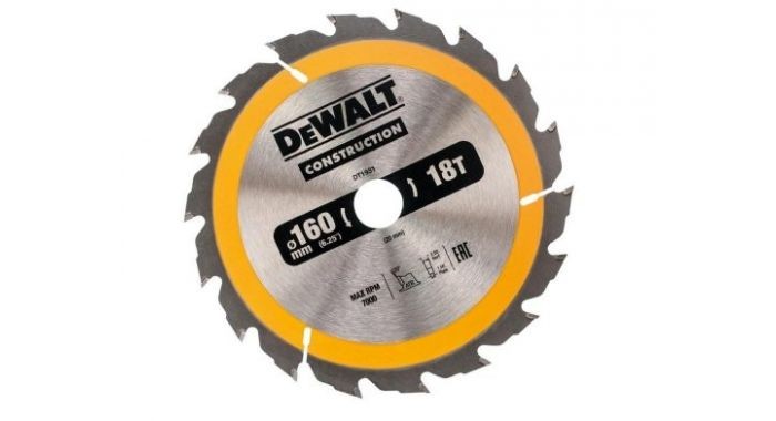 диск пильный по дереву с гвоздями DeWALT CONSTRUCTION 160/20 DT1931