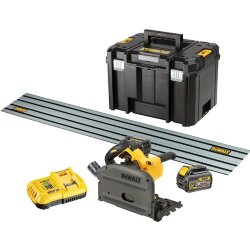 Пила циркулярная погружная аккумуляторная + шина DeWalt DCS520T2R