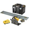 Пила циркулярная погружная аккумуляторная + шина DeWalt DCS520T2R