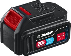 ЗУБР T7, 20 В, 2.0 А·ч, аккумуляторная батарея, Профессионал (ST7-20-4) 