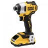 Компактный импульсный аккумуляторный бесщеточный шуруповерт DEWALT DCF809D2T