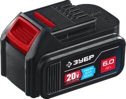 ЗУБР T7, 20 В, 2.0 А·ч, аккумуляторная батарея, Профессионал (ST7-20-6)  