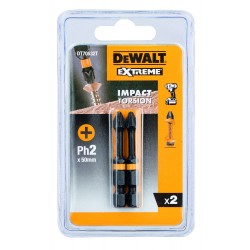 Биты ударные DEWALT IMPACT DT70567T, Torsion Ph2, 85 мм, 2шт. 