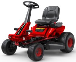 аккумуляторная бесщеточная газонокосилка с сиденьем elitech МА 4876 (E1610.004.00)