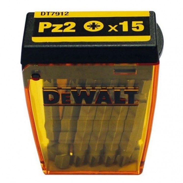 Набор бит Pz2 15 штук DEWALT DT7912