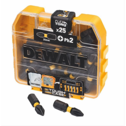 Набор бит DEWALT EXTREME DT70555T, FlexTorq PH2 25 мм, 25 шт. в кейсе