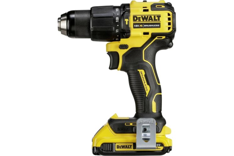 бесщеточная компактная ударная дрель-шуруповерт dewalt DCD709P2T    