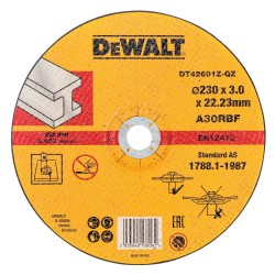 Круг отрезной по металлу DEWALT DT42601Z, INDUSTRIAL 230х22,2х2,8мм